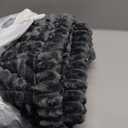 Smiry Couch Cover for Dogs Washable, Non Slip Fuzzy Pet Couch Covers for 3 Cushion Sofa Pet Friendly, Thick Soft Sofa Slipcovers Cushion Protector (Dark Grey, 27.6" x 82.7")