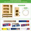 MSJGA Magnetic Food Bag Storage Organizer for Drawer or Refrigerator, Compatible with Gallon,Quart, Sandwich, Snack & Variety Size Bags