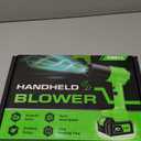 Leaf Blower Cordless, Handheld Leaf Blower with 2 X 4.0Ah Battery and Charger, 6 Speed Modes, Lightweight Blowers for Lawn Care, Patio, Yard, Dust, Blowing Leaves, Snow