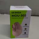 seenda Ergonomic Mouse Wireless, MOU-302 Bluetooth Vertical Mouse Rechargeable, Ergo Optical Mice with 1000/1600/2400 DPI, Volume Knob, 3 Multi-Device Connectivity for Computer/PC/Laptop/Mac, Pink