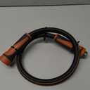 Giraffe Tools Garden Leader Hose 5/8 inch x 2.5ft, Short Water Hose Heavy Duty, Flexible, Lightweight Hybrid Hose with Bend Protection, Male to Female Fittings (2.5' (feet) Male to Female, 5/8 Inch Black)