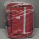 First Aid Bag Empty Medical Bag Medicine Bag First Responder Bag Trauma Backpack Emergency bag with 5 transparent visible pouches for Home Traveling Nurses (Red)