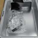 FURTIME Stainless Steel Cat Litter Box with Lid, Metal Kitty Litter Box for Small Cats, Kitten Litter Boxs with Scoop and Mat, Non-Sticky, Anti-Leakage, Easy to Clean, 17"x13"x8.4" (Small) (Silver)