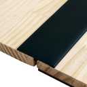 Flexible PVC T-Molding Transition Strips for Hard Wood Floor,Laminate,Tile,LVP. Vinyl Flooring Edging Trim 118" L × 1.97" W,Black