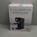 CASABREWS CM5418 Espresso Machine 20 Bar, Stainless Steel Espresso Maker with Milk Frother, Compact Cappuccino Machine for Home, Espresso Coffee Machine, Gift for Her, Gift for Family, Black