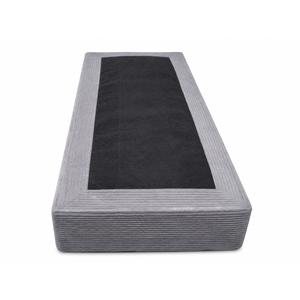 Grey Corduroy Modular Sofa Base Ottoman Section 54"x24"