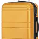 KYME Carry On Luggage 22x14x9 Airline Approved with TSA Lock Hard Shell Carry On Suitcase Lightweight Suitcases with Wheels Small Luggage for Men Women,Carry-On 20 Inch,Yellow