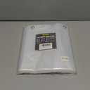 Barossa Design Short Shower Curtain or Liner with 6 Weighted Magnets, 72 x 66 inch Length, Heavy Duty PEVA, Waterproof, PVC Free, 12 Metal Grommets, Clear, 72x66