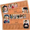 Eorbow School Picture Frame Pre-K to 12, 17"×10" Wood School Years Photo Frame, Graduation Picture Frame for Grades Pre-K to 12th, Collage Graduation Gifts&Party Decor, 14 Photos