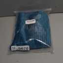 DEZENE Turquoise Throw Pillow Cases 22x22: 2 Pack Inch Original Striped Velvet Square Decorative Pillow Covers for Farmhouse Couch