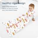 Toddler Sleep Sacks 2T-3T-4T, 0.5 TOG Light Summer Wearable Blankets, Extra Long XL Sleeping Bags, 2 Pack