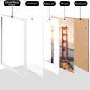 KINLINK A1 Picture Frame, White Solid Wood Frame with Acrylic Plexiglass for Pictures A2 with Mat or A1 without Mat, Wall Mounting Display Poster Frame 1 Pack, 
Product Dimensions	24.39"L x 34.11"W