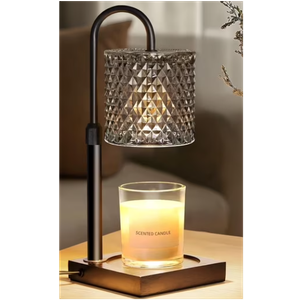 Candle Warmer Lamp with Timer Dimmer Adjustable Height, Candle Warmer with 2 Bulbs for Jar Candles, Home Decor, for Women Birthday