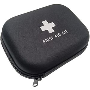 First Aid Hard Case Empty First Aid Hard Case First Aid EVA Medicine Red Medical Bag for Home Health Emergency Pets Dog First Responder Camping Outdoors (Round 6.8x5.3x2.2)