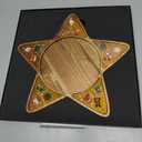 Wooden Christmas Serving Tray, Acacia Wood and Epoxy Resin Design, Christmas Themed Serving Board (Star)