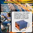 HighPower Professional Portable Tyre Regroover for Tread Pattern, 20 Blades