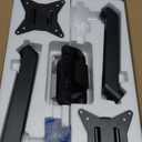 EVEO Premium Dual Monitor Mount 14"-32 Dual Monitor Arm VESA Bracket Adjustable Height Gas Spring Dual Monitor Stand, Screen Full Motion Dual Monitor Arm-Computer Monitor Stand for 2 Screens - Black