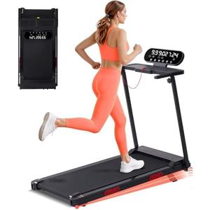 MCRG Portable Walking Pad Treadmill with Handle Bar Incline for Home Small | 3.5HP Electric Walking Pad Treadmill with Incline, Compact Mini Treadmill with Handles for Exercising, 0.6-10MPH, 400LBS