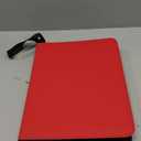 GEAoffice 12 Pocket Trading Card Binder for 720 Cards, Sturdy PU Cover Side Loading Zipper Card Collection Binder Album for MTG, TCG, Game & Sports Cards, Ringless, Non-PVC, Red