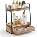 Boulphia 2-Tier Bathroom Organizer Countertop, Bathroom Sink Organizer Countertop, Vanity, Counter Shelf, Brown