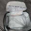 ALSLEA Nail Polish Organizer Holds 30 Bottles (15ml - 0.5 fl.oz) Double-layer Gel Nail Polish Kit Carrying Case, Nail Holder for Nail Lamp, Portable Nail Organizer and Storage for Nail Supplies (Gray)