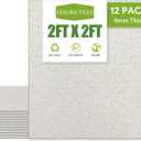 2ft x 2ft Printed Pro Ceiling TileDrop Ceiling Tiles 24 x 24in. Waterproof, Washable and Fire-Rated - Reusable - High-Grade PVC to Prevent Breakage-Package of 12 Tiles