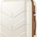 TILYMOL Hardside Carry On Luggage 22x14x9 Airline Approved with Spinner Wheels, Lightweight 20-inch Carry-On Suitcase for Men & Women, White