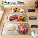 3-Piece Titanium Cutting Board Set, L-Shaped Lip for Dough & Meat, X-Large