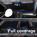 TINGLU Window Shades for Nissan Murano 2015-2024 Accessories Car Side Full Windows Rear Triangular Windshield Sun Shade Sun UV Rays & Privacy Protection for Camping,Napping,and Relaxing 8PCS