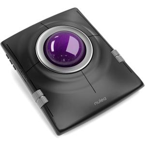 Nulea M512 Wireless Trackball Mouse, Ergonomic 55mm Trackball, Adjustable DPI for Precise Control, Left or Right Hand Compatible, Rechargeable, Multi-Device Bluetooth & 2.4GHz for PCPurple