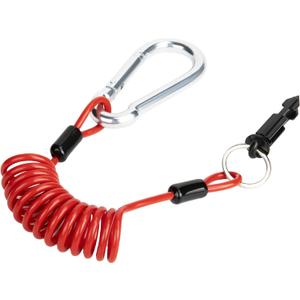 2 x 4 FT Breakaway Trailer Cable, Heavy Duty Tire Trailer Breakaway Cable with Pin, High-Strength Steel Trailer Brake Away Cable for RV & Towing Emergency Safety