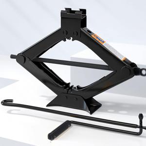 Scissor Jack for Car-3.0Ton(6614lbs) Car Jack Kit-Tire JackPortable,deal for SUV and Auto-with Crank HandleHeavy Duty Material,Black (3.0T)
