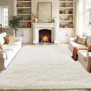 Fluffy Area Rugs for Bedroom - Soft Plush Shag Rug for Living Room Nursery Kids Room - Non Slip Fuzzy Shaggy Floor Carpets for Girls Boys Play Room Dorm Decor (White, 4' x 6')
