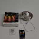 Monster 32.8ft Music Reactive LED Strip with 120 LEDs, 12V Power Adapter, with Remote, Xtreme Easy Use