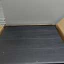 4ft Folding Table, Portable Fold-in-Half Adjustable Height Utility Table for Indoor/Outdoor Use, Durable HDPE & Steel, Stable & Lightweight, Multi-Purpose, Black Woodgrain