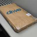 Drive Medical Overbed Table with Wheels - Secure Height Adjustment for Comfort - Non Tilt Surface - Smooth Rolling Design - Home & Hospital Use - Woodgrain Laminate Top - Silver Vein (15"D x 30"W x 28"H)