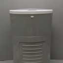 Diaper Dekor Plus Hands-Free Diaper Pail | Largest & Easiest to Use | Just StepDropDone | Doesnt Absorb Odors | Quick Bag Change | Great for Cloth Diapers | 70% Recycled Materials | EKO Gray