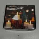 Homemory Flameless Rechargeable Tea Lights with Remote Timer - LED Tea Lights Battery Operated, Realistic Flickering for Home Holiday Decor, Wedding Table Centerpieces, 6-Pack ( 1-1/2''H 2-1/3'')