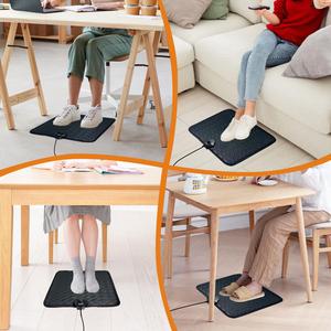Heated Floor Mat Under Desk for Foot Warmer