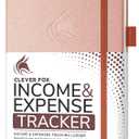 Clever Fox Income & Expense Tracker  Accounting & Bookkeeping Ledger Book for Small Business  1-Year Record Notebook, A5 (Rose Gold)