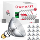 WinWatt PAR38 Flood 25-Deg. 39W, 12-Pack 50W Eq. EcoPAR Halogen Light Bulb E26 Dimmable 2900K CRI100 120V (Count of 12)