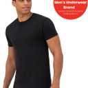 Hanes Men's Undershirts T-Shirt Pack, 4-Pack, ComfortBlend Moisture-Wicking Tees for Men, Crewneck T-Shirt, Slim Fit, medium