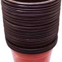 100 PCS 8 Inches Plastic Plant Nursery Pots Reusable for Succulents Seedlings Cuttings TransplantingSeedlings Plastic Plant Pots with Drainage Holes