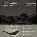 100% Blackout Roller Shades Cordless Blinds for Windows, Free-Stop Blind with Beige Linen Valance Thermal Insulated UV Protection Privacy Window Shades for Bedroom Living Room Oatmeal 35" W x 72" H