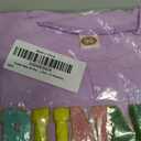 Toddler Baby Girl Boy Easter Clothes Bunny Shirt Short Sleeve Rabbit Embroidery Top Kids Easter Summer Outfit (Purple) 90