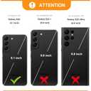 Bocasal Wallet Case for Galaxy S22 5G, Genuine Leather Support Wireless Charging RFID Blocking Flip Case Card Slots Holder, Kickstand Book Folding Folio Cover with Wrist Strap 6.1 Inch (Black)