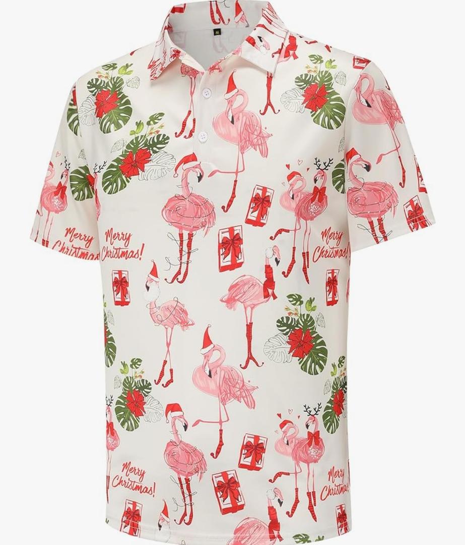 Golf Shirts for Men Dry Fit Short Sleeve Mens Golf Shirt Performance Moisture Wicking Polo Shirts Funny Golf Polo Shirts XL