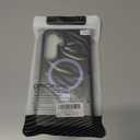 HuwaiH Magnetic Stand for Samsung Galaxy S24 FE Case, Military-Grade Protection, Anti-Fingerprint Anti-Scratch Translucent Matte Phone case for Samsung Galaxy S24 FE(Dark Blue)