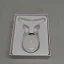 7 Color Face and Neck Massager Light Therapy, Red Light Based Facial Massager for Skin Care, Smoothing, Firming (White)