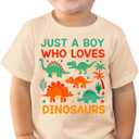 Dinos Toddler Boys Shirt, Ask me About My Dinosaurs Rawr Roar Baby Boys Toddler Girls Tee, 2-6T (Loves)